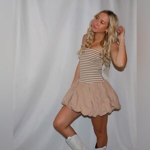 Strapless bubble dress